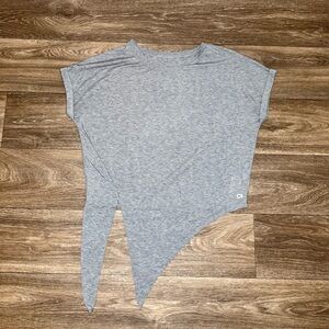 GAP Gray‎ Asymmetrical Short Sleeve Tee women’s Size XS
